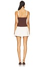 view 3 of 3 VESTIDO SKORT (SHORT-SAIA) TIFFANY in Chocolate