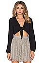 view 1 of 4 Nat-Tie-Lie Top in Black Crisp