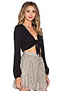 view 2 of 4 Nat-Tie-Lie Top in Black Crisp
