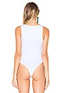 view 4 of 5 Wyatt Lace Up Bodysuit in Cozy White Rib