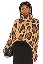 view 2 of 5 Fatima Turtleneck in Cheetah Fever