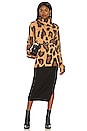 view 5 of 5 Fatima Turtleneck in Cheetah Fever