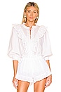 view 1 of 4 French Blouse in White Eyelet
