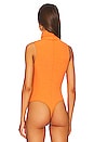 view 4 of 5 Turtle Bodysuit in Burnt Orange Rib Knit
