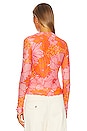 view 5 of 8 Daphne Top in Retro Garden Mesh
