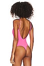 view 4 of 5 Portia Bodysuit in Hot Pink