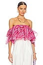 view 1 of 4 x REVOLVE Rossella Ruffle Top in Candy Hearts