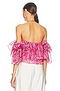 view 3 of 4 x REVOLVE Rossella Ruffle Top in Candy Hearts