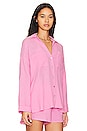 view 3 of 5 Weekday Button Up in Bubblegum
