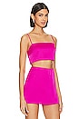 view 2 of 4 Clurb Crop Top in Hot Pink