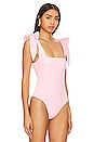 view 3 of 5 Gidget Bodysuit in Pink Stretch