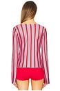 view 3 of 4 Thrill Tie Top in Porto Stripe