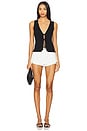 view 4 of 4 Time Out Tie Top in Black Rib Knit