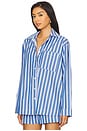 view 2 of 5 Braxton Button Down in Coastal Blue Stripe