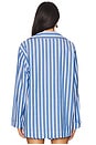view 3 of 5 Braxton Button Down in Coastal Blue Stripe