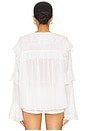 view 3 of 4 Joss Ruffle Top in White Voile