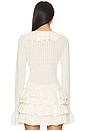 view 3 of 4 Marley Top in Cream Pointelle