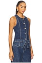 view 2 of 4 Midland Vest Top in Deep Well Indigo
