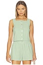 view 1 of 5 Maren Top in Field Green