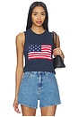 view 1 of 4 Milo Tank in Navy Flag Knit