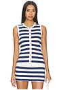 view 1 of 4 Devin Tank in Navy Stripe Delight Knit