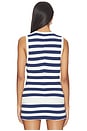 view 3 of 4 Devin Tank in Navy Stripe Delight Knit