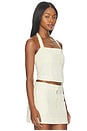 view 2 of 4 Hayden Halter Top in Buttercream Linen