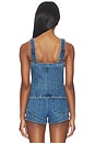 view 3 of 4 Shay Corset Top in Waterfall Blue
