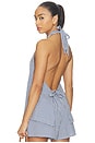 view 3 of 4 Hillary Halter Top in Navy Gingham