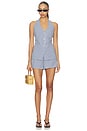 view 4 of 4 Hillary Halter Top in Navy Gingham