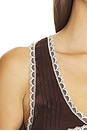 view 5 of 5 Sandra Top in Chocolate Satin