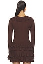 view 4 of 4 Marley Top in Brown Pointelle Knit