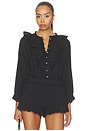 view 1 of 5 French Blouse in Black Eyelet