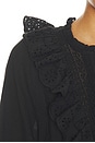 view 6 of 5 French Blouse in Black Eyelet
