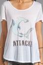 view 3 of 3 Graphic Walker Tee in Shark Attack