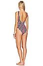 view 3 of 3 The Ribbed One Piece in Americana Stripe