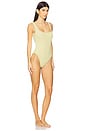 view 2 of 3 The Scrunch One Piece in Butter Yellow