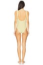 view 3 of 3 The Scrunch One Piece in Butter Yellow