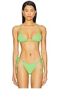 view 1 of 4 Tanning Mojito Bikini Top in Green Scrunch