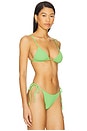 view 2 of 4 Tanning Mojito Bikini Top in Green Scrunch