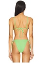 view 3 of 4 Tanning Mojito Bikini Top in Green Scrunch