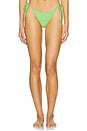 view 1 of 4 Tides Mojito Bikini Bottom in Green Scrunch