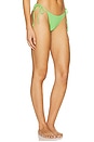 view 2 of 4 Tides Mojito Bikini Bottom in Green Scrunch