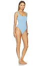 view 2 of 3 The Scrunch One Piece in Tranquil Blue Scrunch