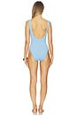 view 3 of 3 The Scrunch One Piece in Tranquil Blue Scrunch