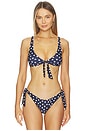 view 1 of 5 ANTIBES スイム in Reversible Navy Polka Dot