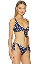 view 3 of 5 ANTIBES スイム in Reversible Navy Polka Dot