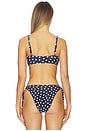 view 4 of 5 ANTIBES スイム in Reversible Navy Polka Dot
