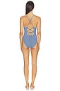 view 3 of 4 MAILLOT DE BAIN 1 PIÈCE POSITANO in Blueberry Gingham