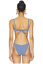 view 3 of 5 HAUT DE MAILLOT DE BAIN MONTAUK in Blueberry Gingham